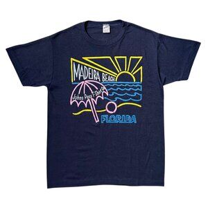 80s Vintage Madeira Beach Florida T-shirt Single Stitch Johns Pass T-shirt Co.